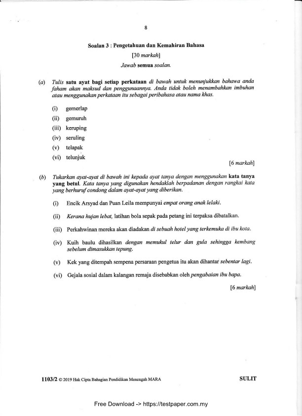 testpaper