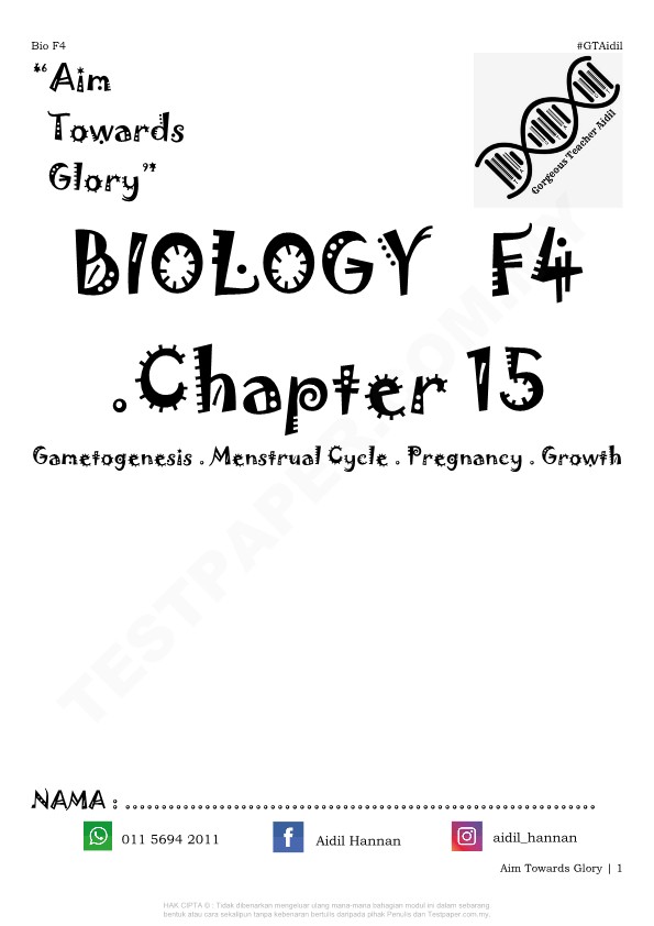 Soalan Peperiksaan Akhir Tahun Biologi Tingkatan 4 ...